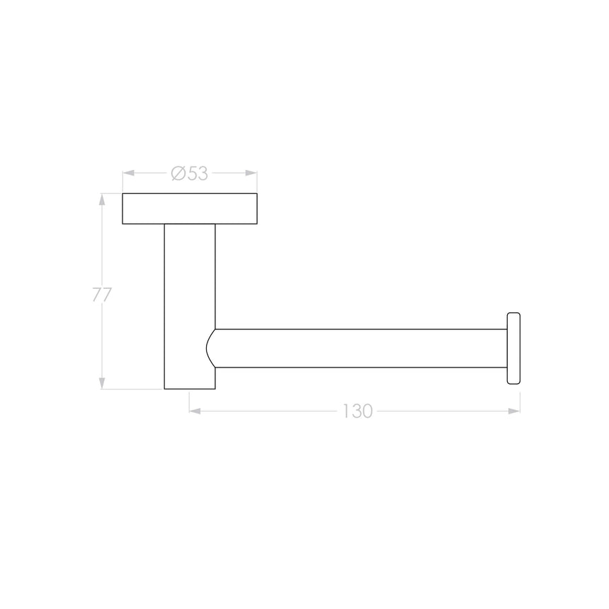 ADP Soul Toilet Roll Holder Matte White Bathroom Accessories ADP