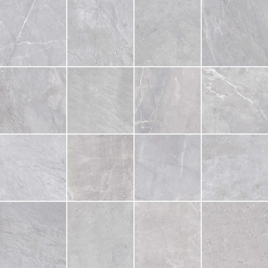 3D Crafted 600x600 Natural Bardiglio Concrete Look Tiles Tilemall