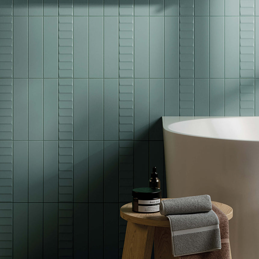 Vlme 60x250 Matt Blue Subway Tilemall