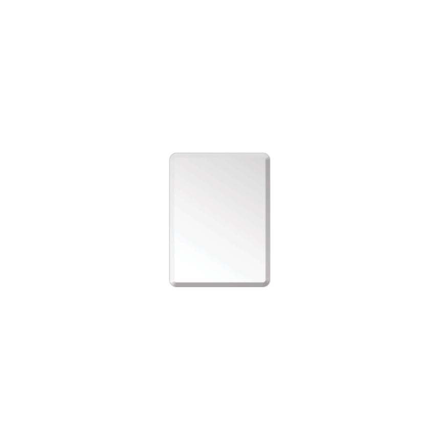 Lukka rectta bevel edge plain frameless mirror by Tilemall, 450x600mm, portrait orientation