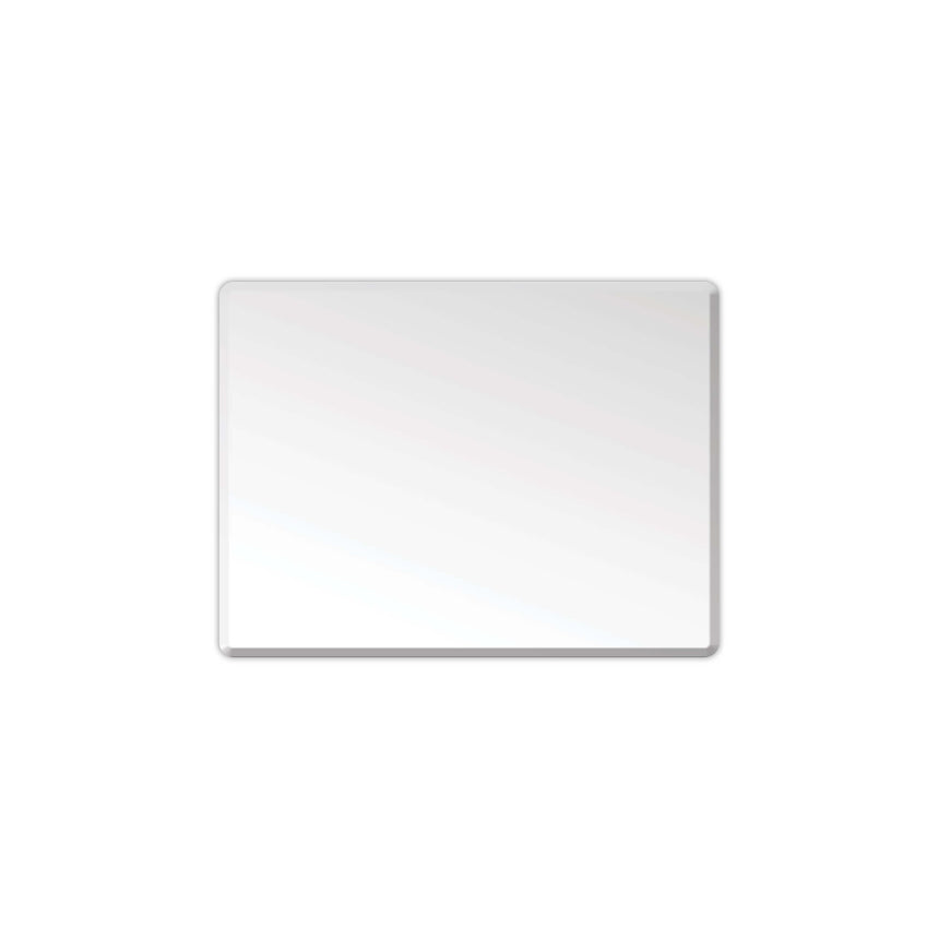 Lukka Plain Mirror rectta bevel edge frameless mirror by Tilemall, 1200x900mm, rounded corner design
