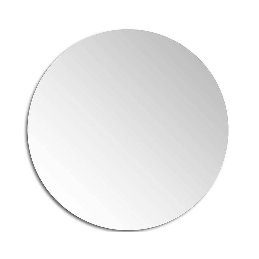 Lukka Plain Mirror round 900mm frameless bathroom mirror by Tilemall with pencil edge detail