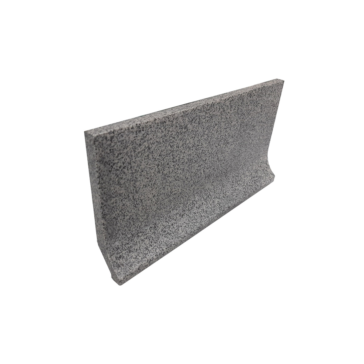 Court 100x200mm matt grey stone-look cove edge tile by Tilemall with textured mineral surface
