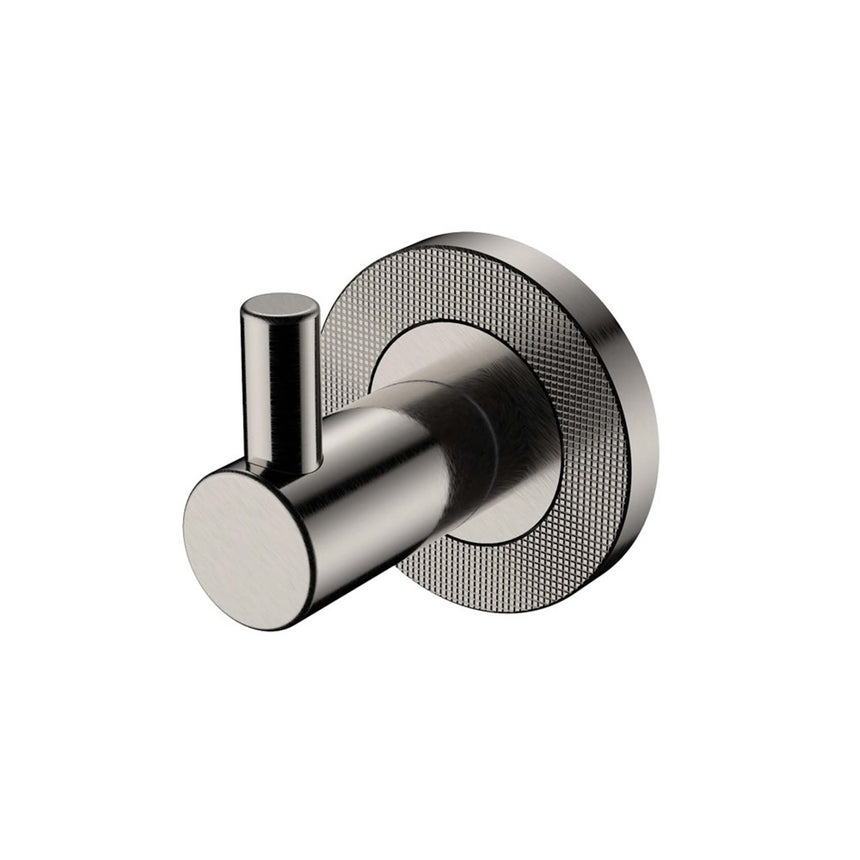 Axle Single Robe Hook Brushed Nickel Bathroom Accessories Fienza Default Title