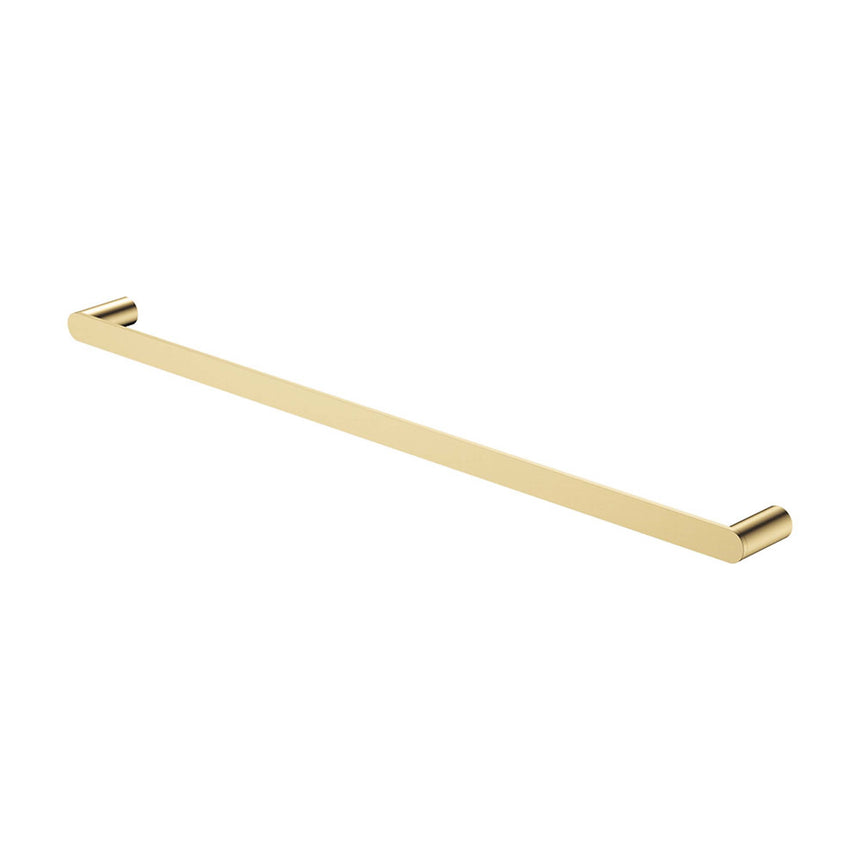 Empire Slim Single Towel Rail 800mm SS304 Urban Brass Bathroom Accessories Fienza Default Title