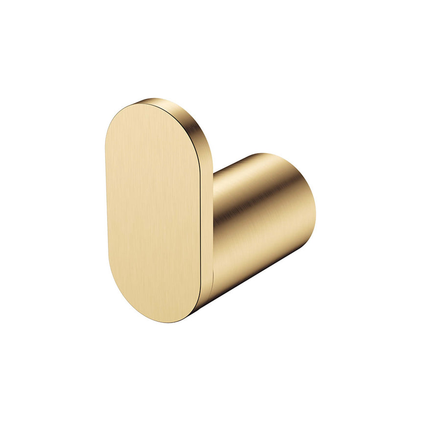 Empire Slim Single Robe Hook SS304 Urban Brass Bathroom Accessories Fienza Default Title