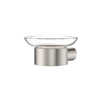 Empire Slim Soap Holder Glass Dish SS304 Brushed Nickel