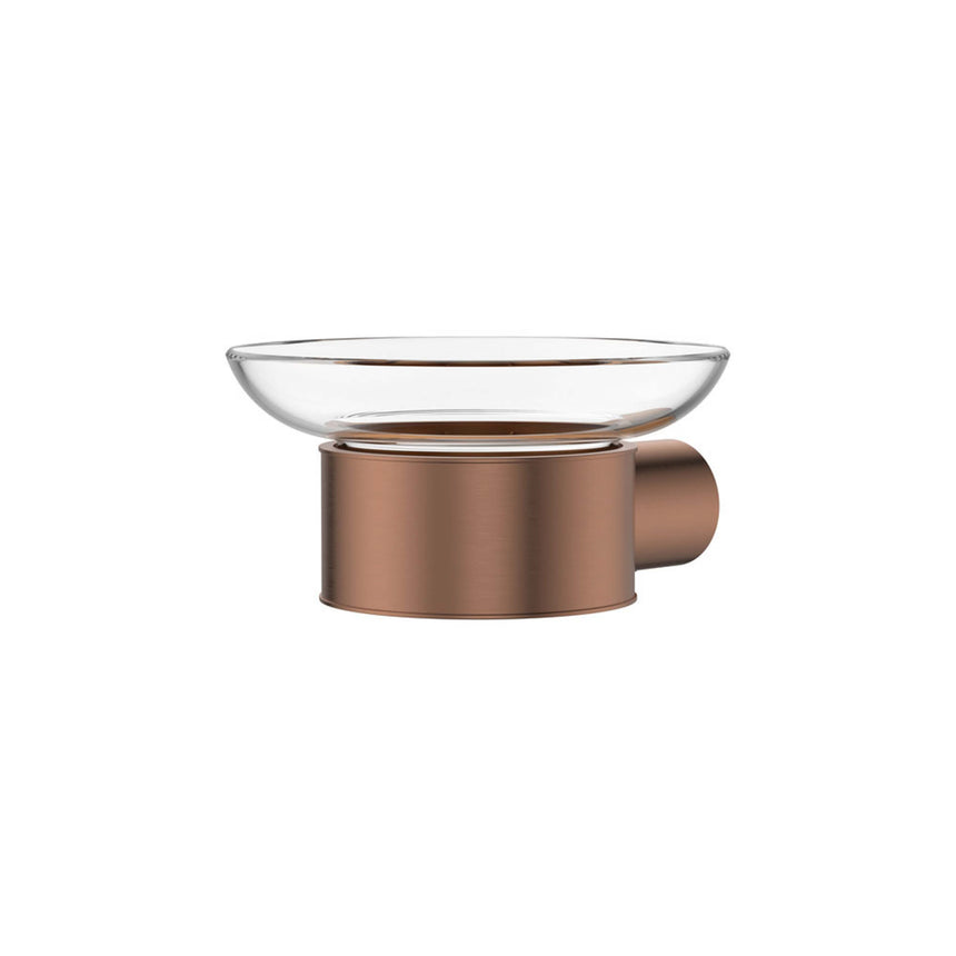 Empire Slim Soap Holder Glass Dish SS304 Brushed Copper Bathroom Accessories Fienza Default Title