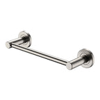 Kaya Single Hand Towel Rail 300mm Brushed Nickel