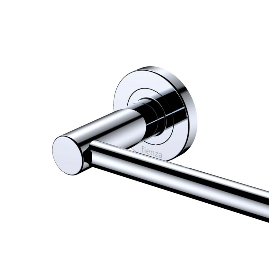 Kaya Single Towel Rail 600mm Chrome Bathroom Accessories Fienza