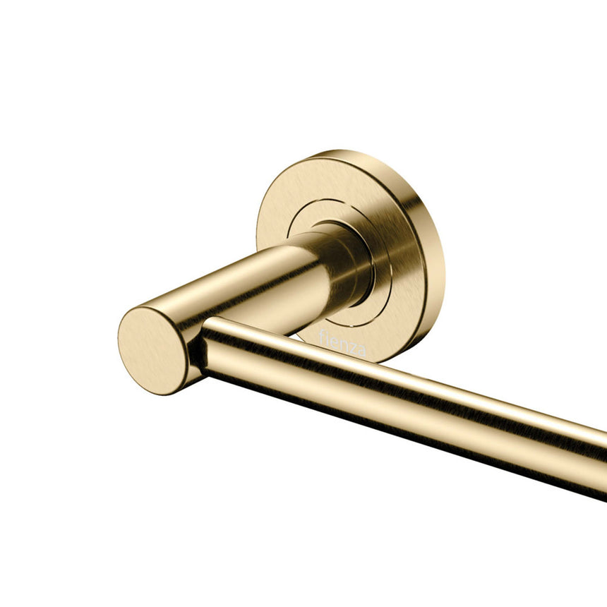 Kaya Single Towel Rail 900mm Urban Brass Bathroom Accessories Fienza