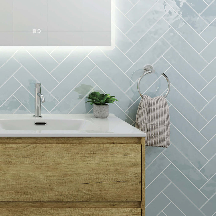 Kaya Towel Ring Chrome Bathroom Accessories Fienza