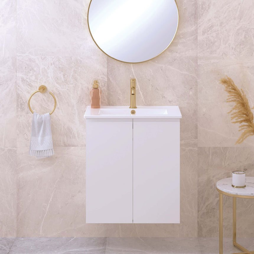 Kaya Towel Ring Urban Brass Bathroom Accessories Fienza