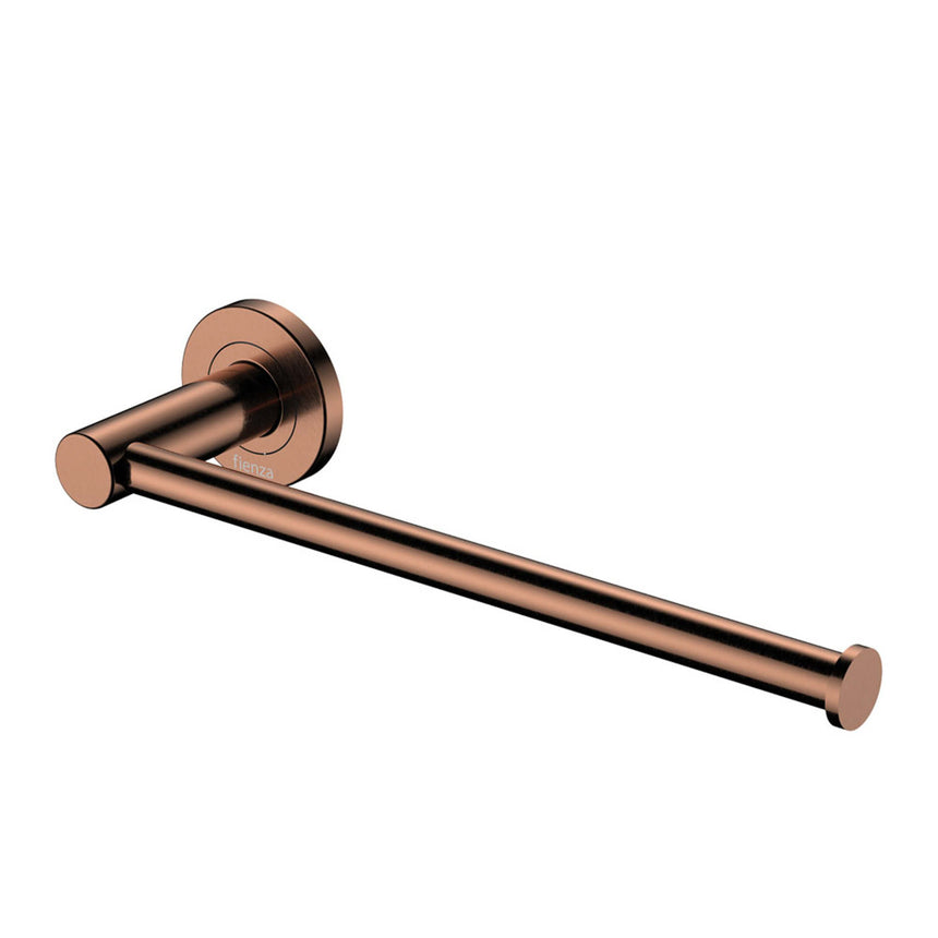 Kaya Dual Purpose Towel Rail /Roll Holder Brushed Copper Bathroom Accessories Fienza Default Title
