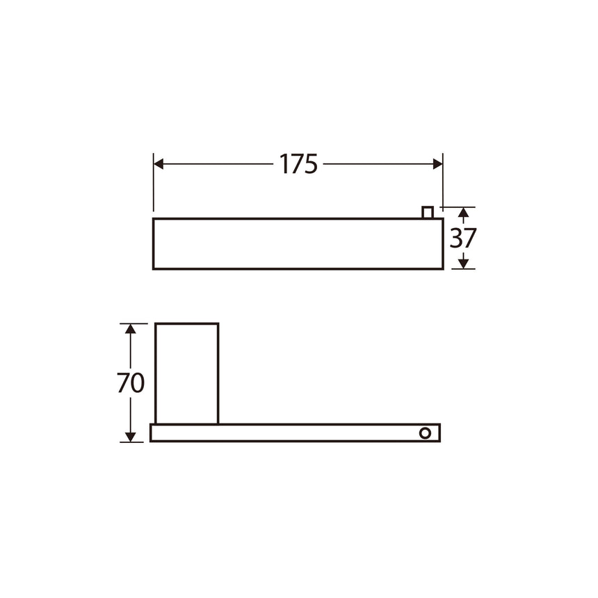 Koko Toilet Roll Holder Matte Black Bathroom Accessories Fienza