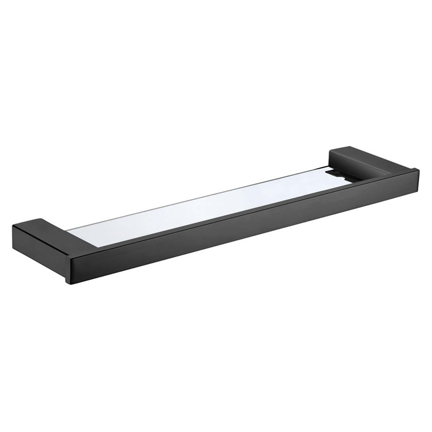 Koko Glass Shelf Matte Black Bathroom Accessories Fienza Default Title