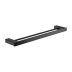 Koko Double Towel Rail 610mm Matte Black
