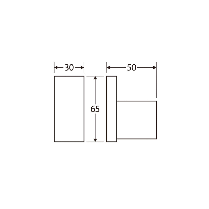 Koko Single Robe Hook Chrome Bathroom Accessories Fienza