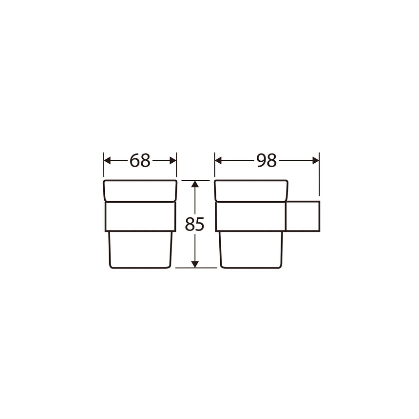 Koko Tumbler And Holder Chrome Bathroom Accessories Fienza