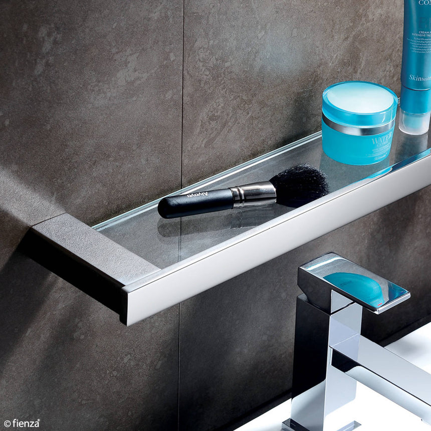Koko Glass Shelf Chrome Bathroom Accessories Fienza