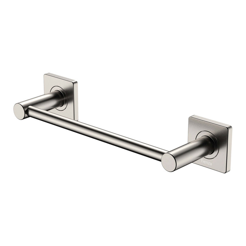 Sansa Single Towel Rail 300mm Brushed Nickel Bathroom Accessories Fienza Default Title