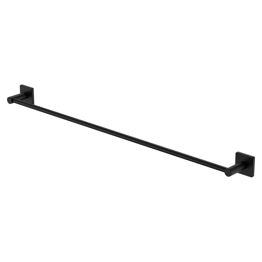 Sansa Single Towel Rail 900mm Matte Black Bathroom Accessories Fienza Default Title