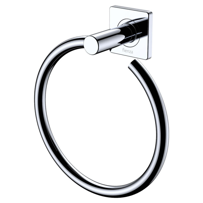 Sansa Towel Ring Chrome Bathroom Accessories Fienza Default Title