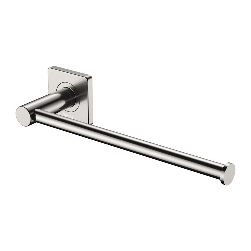 Sansa Dual Purpose Towel Rail Roll Holder Brushed Nickel Bathroom Accessories Fienza Default Title