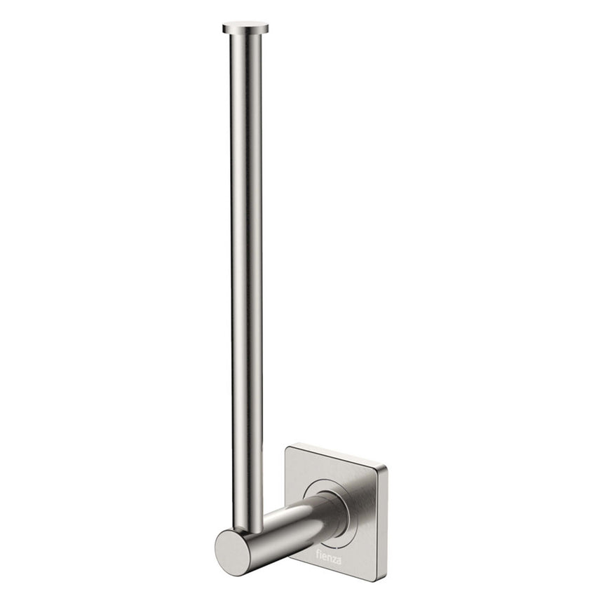 Sansa Dual Purpose Towel Rail Roll Holder Brushed Nickel Bathroom Accessories Fienza