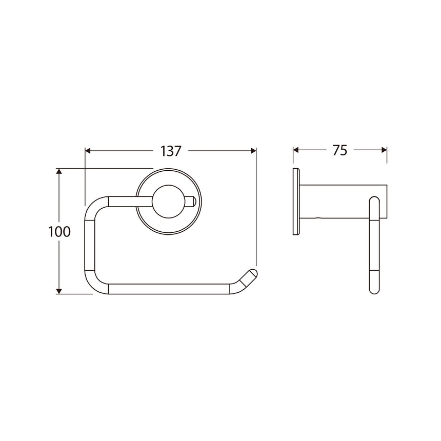 Stella Toilet Roll Holder Bathroom Accessories Fienza