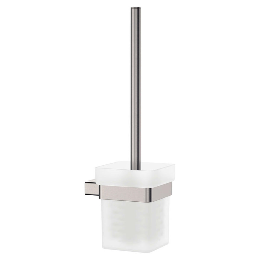 Tono Toilet Brush And Holder Brushed Nickel Bathroom Accessories Fienza Default Title