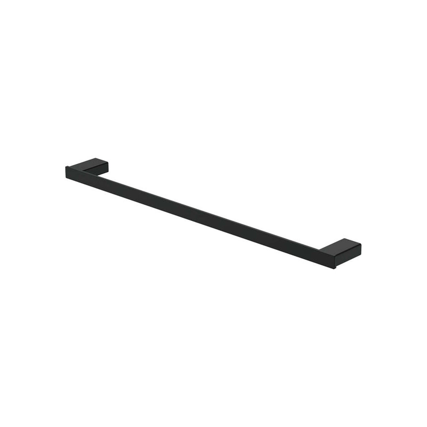 Tono 610 Single Towel Rail Matte Black Bathroom Accessories Fienza Default Title