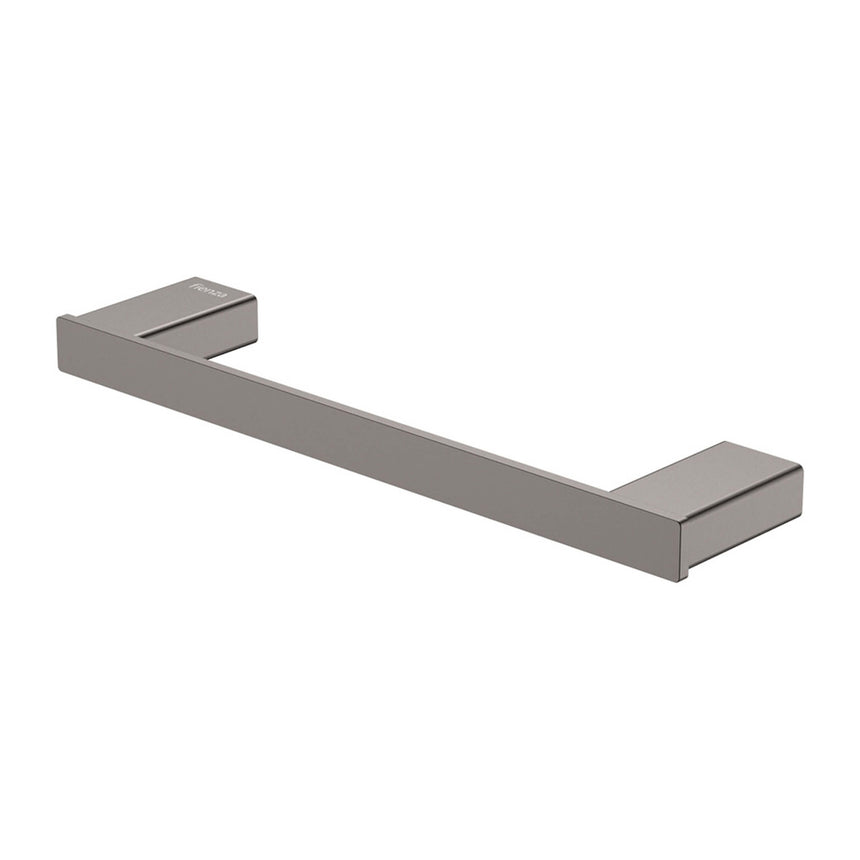 Tono Single Hand Towel Rail 300mm Ss Gun Metal Bathroom Accessories Fienza Default Title