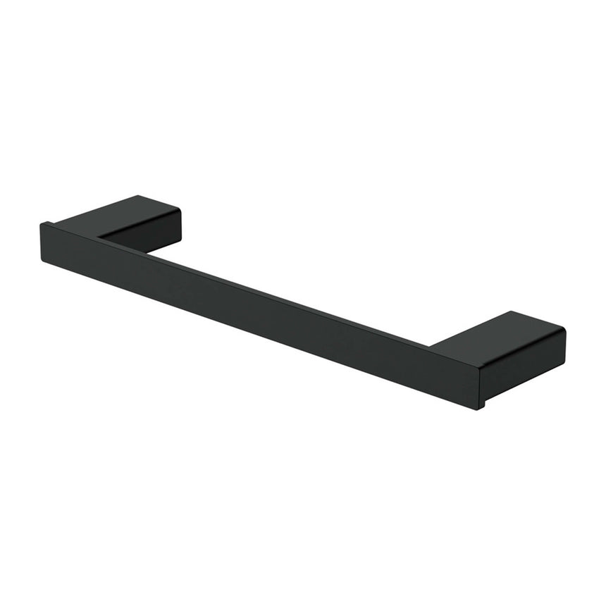 Tono Single Hand Towel Rail 300mm Ss Matte Black Bathroom Accessories Fienza Default Title