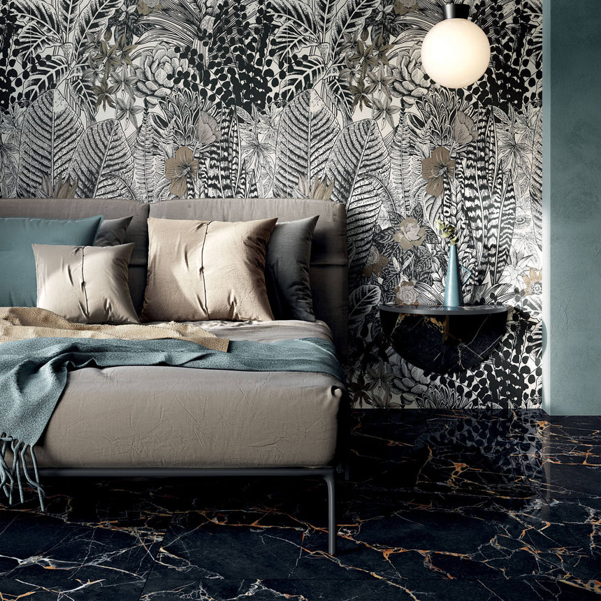 Sensi Signoria 1200x600 Natural Port Gold Marble Look Tiles Tilemall