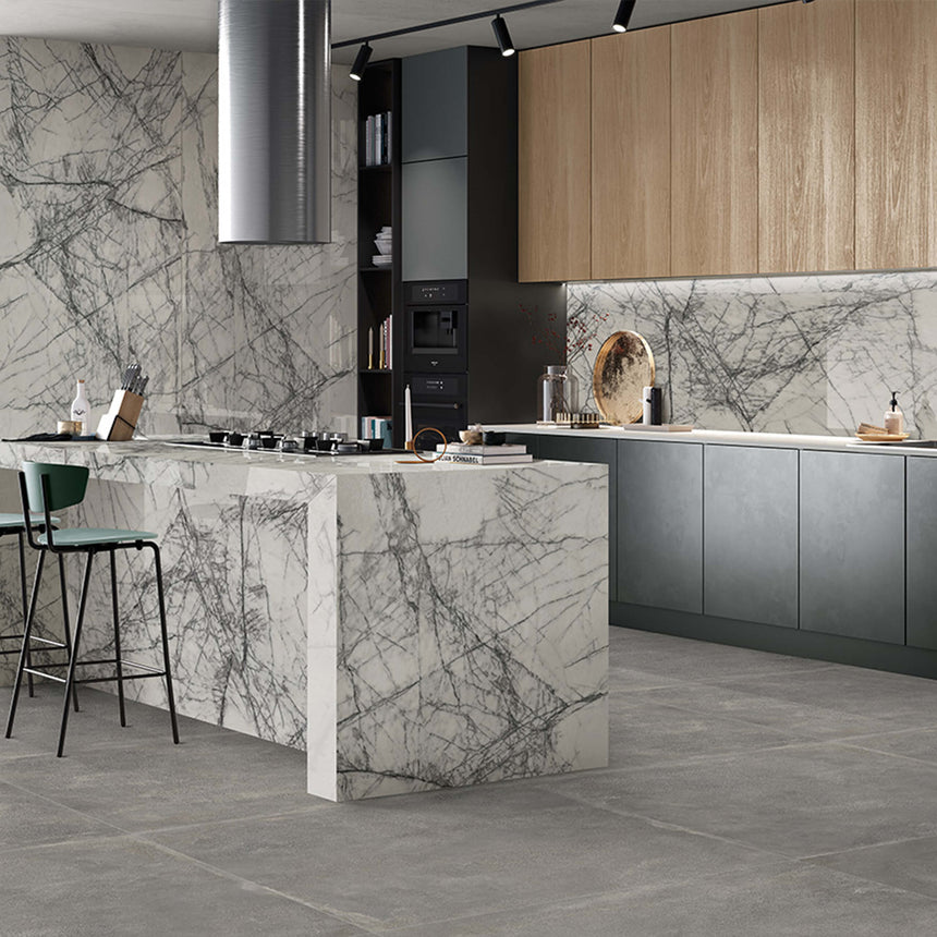 Sensi Signoria 1200x1200 Lux Lilac Grey Marble Look Tiles Tilemall