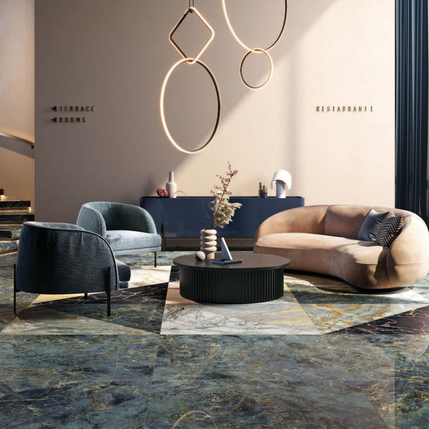 Sensi Signoria 1200x1200 Lux Labrodorite Marble Look Tiles Tilemall