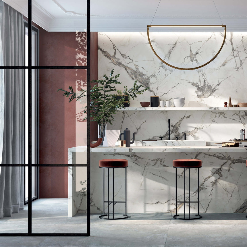 Sensi Up 1200x1200 Lux Invisible Pearl Marble Look Tiles Tilemall