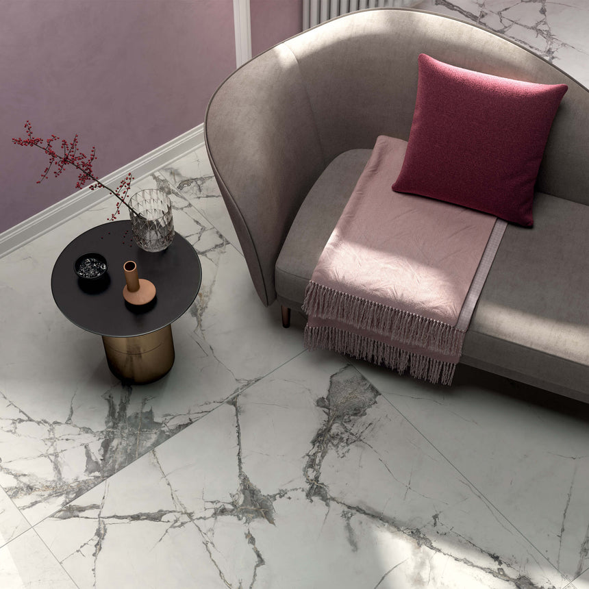 Sensi Up 1200x1200 Natural Invisible Pearl Marble Look Tiles Tilemall