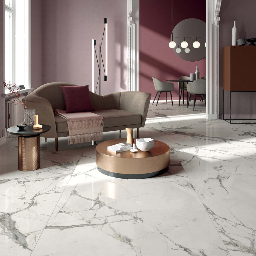 Sensi Up 1200x1200 Natural Invisible Pearl Marble Look Tiles Tilemall