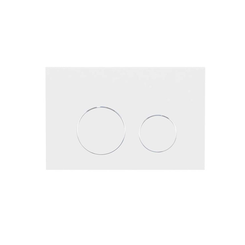 ADP Toilet Flush Buttons Matte White Bathroom Accessories ADP Default Title