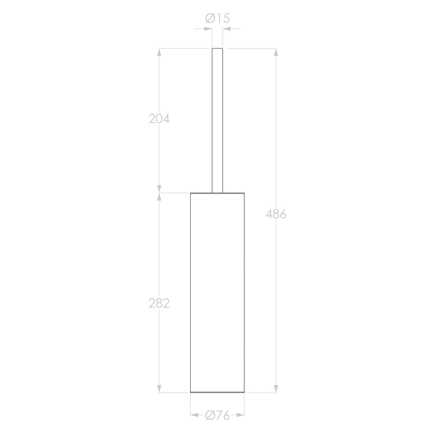 ADP Toilet Brush Brushed Brass Bathroom Accessories ADP