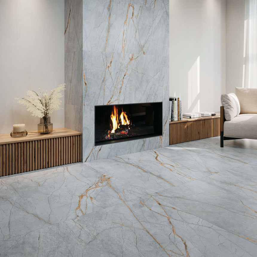 Noble Stone 1200x1200 Natural Blue Marble Look Tiles Tilemall