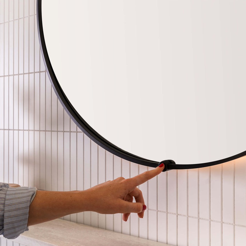 ADP Sera Round LED Mirror Framed Mirror ADP