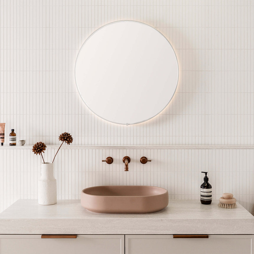 ADP Sera Round LED Mirror Framed Mirror ADP