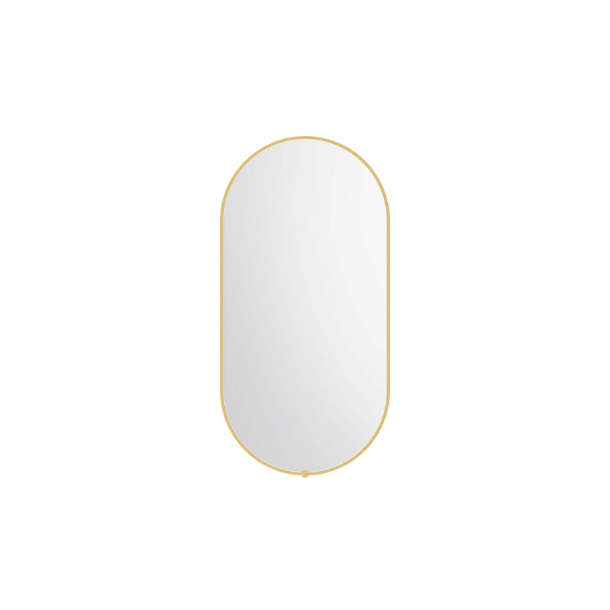 ADP Sera Pill LED Mirror Framed Mirror ADP Brushed Gold