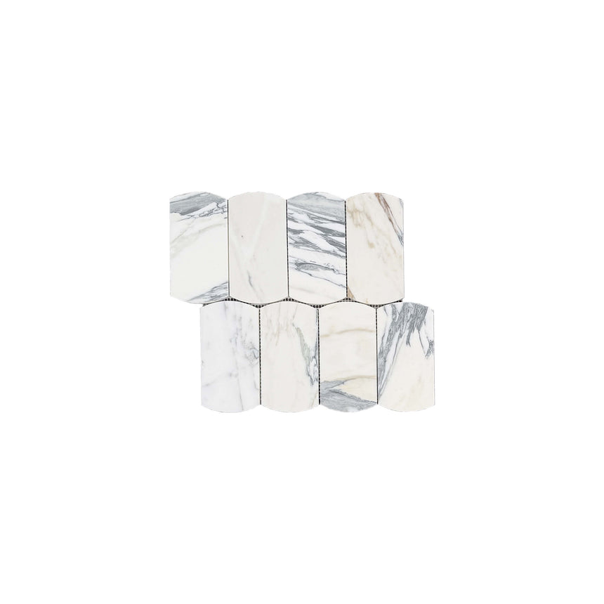 Natural Marble Mosaic Arco 306x297 Arabescato Honed Marble Mosaic Tilemall