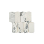Marble Mosaic Arco 75x145mm Honed Arabescato
