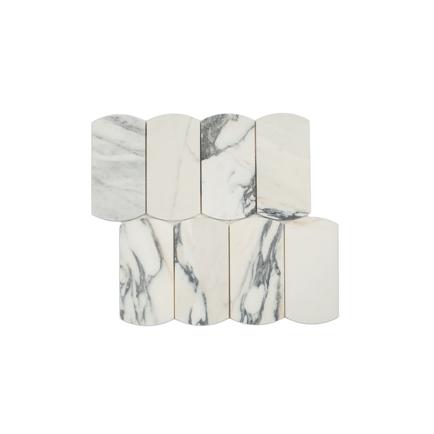 Marble Mosaic Arco 75x145mm Honed Arabescato