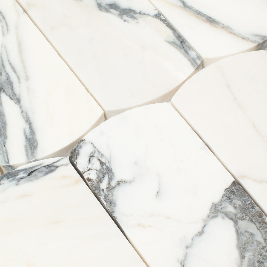 Marble Mosaic Arco 75x145mm Honed Arabescato